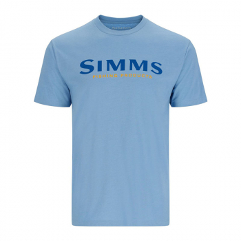 SIMMS T-Shirt Logo - Light Blue Heather