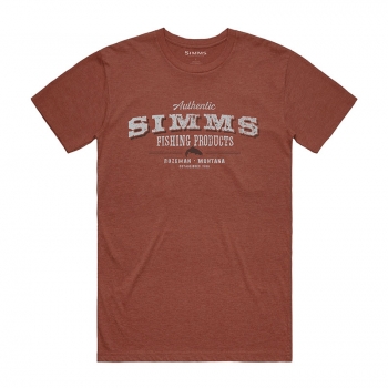 SIMMS T-Shirt Working Class - Red Clay Heather