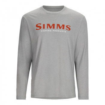 SIMMS Langarmshirt Logo - Cinder Heather